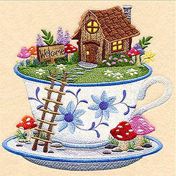 Diamond Painting Kits for Adults Kids Mini Cup House Flowers 5D Full Drill Paint by Numbers Gem Art Craft DIY Home Decor,12x12 inches