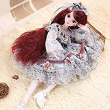 BJD Doll 23.6 Inch Baby Girl Reborn Dolls Realistic 60Cm Dressup Wedding Princess Set Child Festive Gift/Toy HMYH