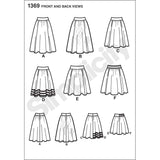 Simplicity 1369 Women's Skirt Sewing Pattern, Sizes 14-22