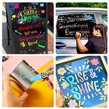 Liquid Chalk Markers, 8 Pack Washable Window Marker for Car, 3 in 1 Nib 10mm Glass Pen, Neon Color Wet Erase Car Markers for Auto, Chalkboard, Blackboard, Bistro, Menus and Any Non-Porous Surface