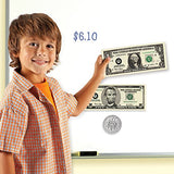 Learning Resources Double-sided Magnetic Money, Classroom Whiteboard Accessories, Teacher Aids, 45 Pieces, Ages 5+