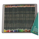 Derwent Artists Colored Pencils, 4mm Core, Metal Tin, 24 Count (32093)