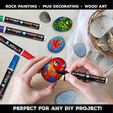 Paint pens for rock painting - Wood, Glass, Metal and Ceramic Works on almost all surfaces set of