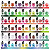Alcohol Ink Set – 42 Bottles Vibrant Colors High Concentrated Alcohol-Based Ink, Concentrated Epoxy Resin Paint Colour Dye, Great for Resin Petri Dish, Painting,Tumbler Cup Making,Coaster,10ml Each