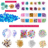 Anezus 178 Pack Resin Jewelry Making Supplies Kit for Resin, Slime, Nail Art, Resin Art Supplies Jewelry Making Kit with Resin Glitter, Wheel Gears Dry Flowers