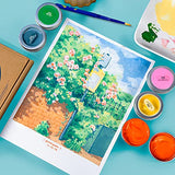 Arrtx Gouache Paint 18 Colors x 35ml/1.18oz, Premium Pudding Gouache Set with Portable Leakproof Container, Opaque Watercolor Paints for Professional Artists, Children, Beginners