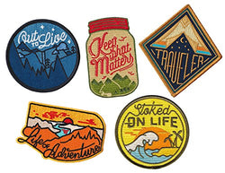 Asilda Store Iron On Patches Set - Perfect for Backpacks and Clothing - For Your Type of Fun