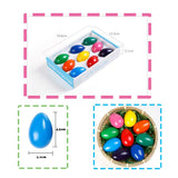 vgus Egg Crayons for Toddlers 9 Colors Washable Solid Egg Crayons for Baby Hand Grip,Safe, Non-Toxic, Not Dirty, The Most Intimate Gift for The Baby Easter Gift.
