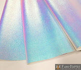 Fabric Empire Vinyl Upholstery Embossed Skin Holographic Glossy Fabric Light Blue 54" Wide Sold