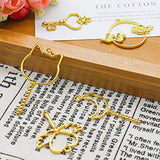 IDS 10 Pack Gold Key Open Bezel Pendant Zinc Alloy UV Resin Frame Blank Frame Charms Crafts DIY