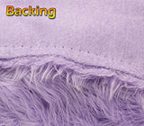 Faux Fur Fabric Long Pile Shaggy LILAC / 60" Wide / Sold by the yard