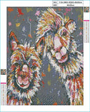 Diamond Painting Llamas 16X20 inches 5D DIY Full Round Drill Rhinestone Embroidery for Wall Decoration