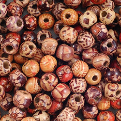 YUEAON Wholesale 200pcs 10mm Natural Painted Wood Beads Round Loose Wooden Bead Bulk Lots Ball