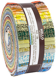 Carolyn Friedlander Gleaned Roll Up 40 2.5-inch Strips Jelly Roll Robert Kaufman Fabrics RU-723-40
