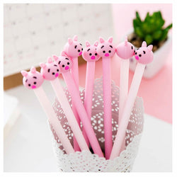 GOOTRADES 8 Pack Cute Pig Writing Gel Ink Pen for Office School Student,0.38 mm Tip