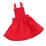 Homyl 1/6 Scale Pocket Suspender Dress Skirt for Blythe Azone Licca Pullip Dolls - Red