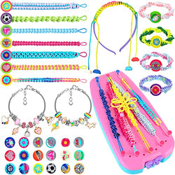 INNOCHEER Friendship Bracelets Making Kit, DIY Arts and Crafts Jewelry Making Toys Gifts for 6 7 8 9 10 11 12 Year Old Girls , Bracelet String and Rewarding Activity for Christmas Birthday