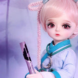 MLyzhe Exquisite Fashion BJD Doll 1/6 SD Female Doll Birthday Present Doll Child Handmade Playmate Girl Toy Fullset,Blueeyeball