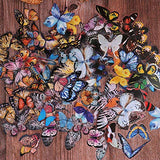 Butterfly Sticker Set, NogaMoga 4 Packs Colorful PET Decorative Vintage Butterflies Stickers Decals for Scrapbook, Planner, Bullet Journal, Resin, Wall and Windows - 160pcs