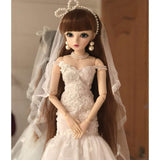 Y&D 1/3 BJD Dolls 60CM 23.6 Inch SD Doll Bride Princess Dolls 100% Handmade DIY Toy Children Birthday Gift,B