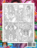Fantasialand | Adult Coloring Book: Fantasy Coloring Book for Adults Women Featuring Mermaids, Fairies, Vampires, and More | Perfect Activity Book for Mindfulness and Meditation