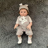 19inch48cm Reborn Premie Baby Doll Full Body Soft Silicone Baby Girl Newborn Doll Lifelike Soft Touch Collectible Art Doll Tath Toy