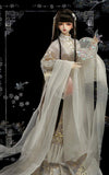 BJD Clothing White Gold Chinese Antique Clothing for 1/3 BJD SD BB Girl Dollfie Dolls