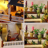 Dollhouse Miniature with Furniture,DIY 3D Wooden Doll House Kit Chinese Style Plus with Music Movement and LED,1:24 Scale Creative Room Idea Best Gift for Children Friend Lover K049