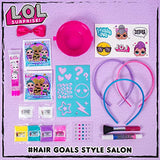L.O.L. Surprise! #Hairgoals Style Salon by Horizon Group USA.Complete DIY Hair Studio.Headbands Craft Kit. Make Your Own Colored Hair Gels,Design Using Stencils,Mystery Hair chalks,Gemstones & More