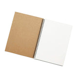 Spiral Sketch Book Kraft Cover Blank Sketch Pad Wirebound Sketching for Drawing Painting 5.5x8.5 -Inch(2 Pack) 180 Pages, 90 Sheets