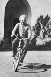 Pyramid America Albert Einstein-Bicycle Riding, Celebrity Poster Print, 24 by 36-Inch