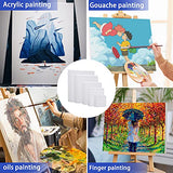 15 Packs Stretched Canvas, YHANEC Blank Canvas Boards for Painting Multi Pack 4x4, 5x7, 8x10,9x12, 11x14 inch,Artist Painting Canvas Panels for Acrylic, Oil, Wet & Dry Art Media