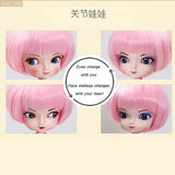 W&HH 35Cm 13Inch BJD Doll,Matte Face and Ball Jointed Body Dolls,4 Color Changeable Eye Matte Face, Best Birthday for Girls Aged 7-14