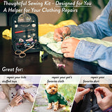 Sewing DIY Starter KIT - Tackle Any Emergency Clothing Repairs w/This High Rated Basic Mini Mending