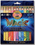 Koh-I-Noor Magic Jumbo Triangular Coloured Pencil (Pack of 13)