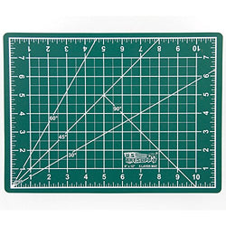 US Art Supply 9" x 12" GREEN/BLACK Professional Self Healing 5-Ply Double Sided Durable Non-Slip