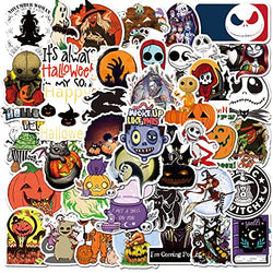 Halloween Theme Stickers 50PCS, Cool Laptop Stickers Skateboard Stickers Waterproof Graffiti Patches Decal for Teens