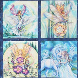 Colorful Fairy Robert Kaufman Fabric Morningmoon Fairies (per 0.5 Yard Units)
