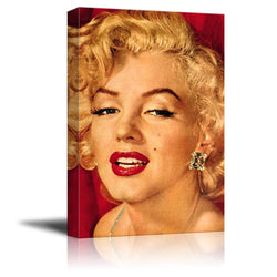 wall26 - Portrait of Marilyn Monroe - Canvas Art Wall Decor - 16"x24"