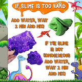 Dinosaur Slime kit for Boys and Girls Aroma DIY Slime - Easy to Make Butter Glitter Foam Slime - 12 Dinosaurs Slime Making Kit Party Favors- Unique Slime Supplies Add-ins