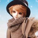 LUTS Kid DELF BORY 1/4 BJD Doll 16Inch Handsome Male Boy Doll Ball Jointed Dolls + Makeup + Clothes + Pants + Shoes + Wigs + Doll Accessories, Surprise Gift,A