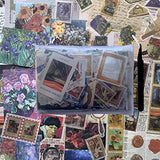 200pcs Artistic Stickers for Journaling Supplies - Aesthetic Stickers for Journaling Supplies Vintage Paper for Scrapbooking Planners Notebook DIY Craft Kits Postage Stamp Stickers Journal Supplie