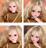 BBYT 1/6 SD BJD Doll 34.5Cm Dolls Surprise Gift with Full Set Clothes Shoes Wig Makeup DIY Toys for Birthday