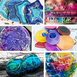 Alcohol Ink Set - 27 Vibrant Colors, Acid-Free, Fast-Drying Alcohol Liquid Dye, High Concentrated Alcohol-Based Ink, Alcohol Ink Pigment for Tumbler Making, Painting, Resin Petri Dish - 0.35oz Each
