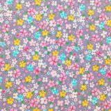 8pcs 19.59” x 19.69” (50cm x 50cm), 100% Cotton Fabric Bundle Squares for Quilting Sewing DIY Craft Patchwork, No Repeat Purple Flower Pattern.