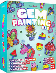 Gem Diamond Painting Kit for Kids - Arts and Crafts for Girls & Boys Ages 6-12 - Craft Kits Art Set - Supplies for Painting - Best Tween Paint Gift, Ideas for Kids Activities Age 4 5 6 7 8 9 10