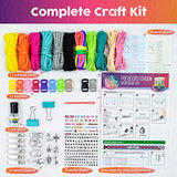 Paracord Bracelet Making Kit with Charms - Art & Craft Gift for Girls Age 8 9 10 11 12 & Teens 13 14 Year Old. Make Your Own Friendship & Fashion Jewelry for Birthday, Travel Activity, Camp & Project