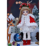 W&Y Children's Creative Toys 1/6 BJD Doll Size 10 Inch 26CM 19 Ball Jointed SD Dolls Fashion Dolls with Outfit Elegant Dress Shoes Wigs Makeup,Christmas Best Gift