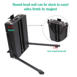 Falling in Art Black Portable Light Weight French Easel Box with Adjustable Aluminum Tripod