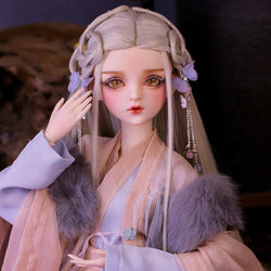 Y&D BJD Doll 1/3 Full Set 23.6 inch 60cm Exquisite Simulation Girl Ball Jointed SD Doll Child Playmate Toy with All Clothes Wigs Shoes Makeup Accessories